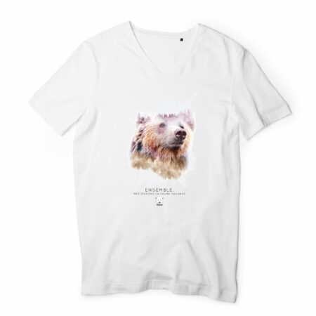 T-shirt col V Ours